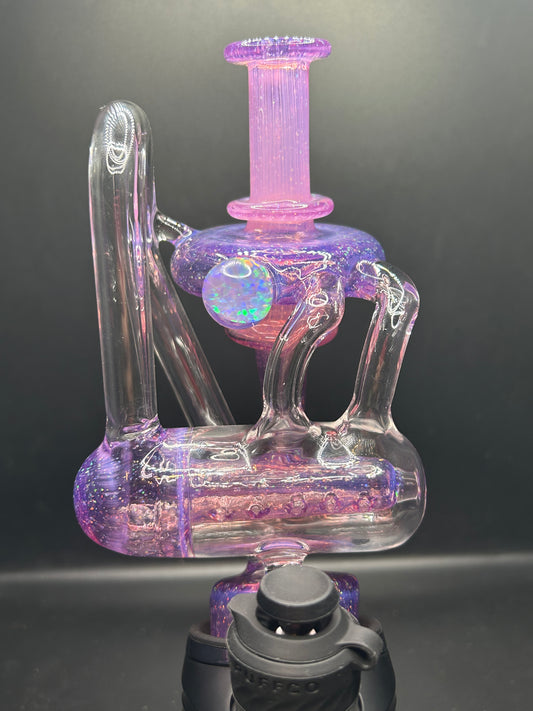 Crushed opal jelly vaccine pump by Callyourfam glass (CYF)