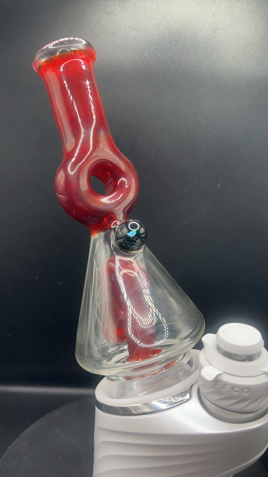 Augy glass Puffco Attachment (Crimson)