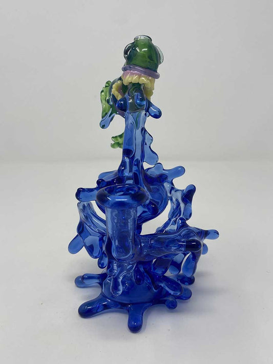 Jahni Glass | Chomper Recycler Green/Blue