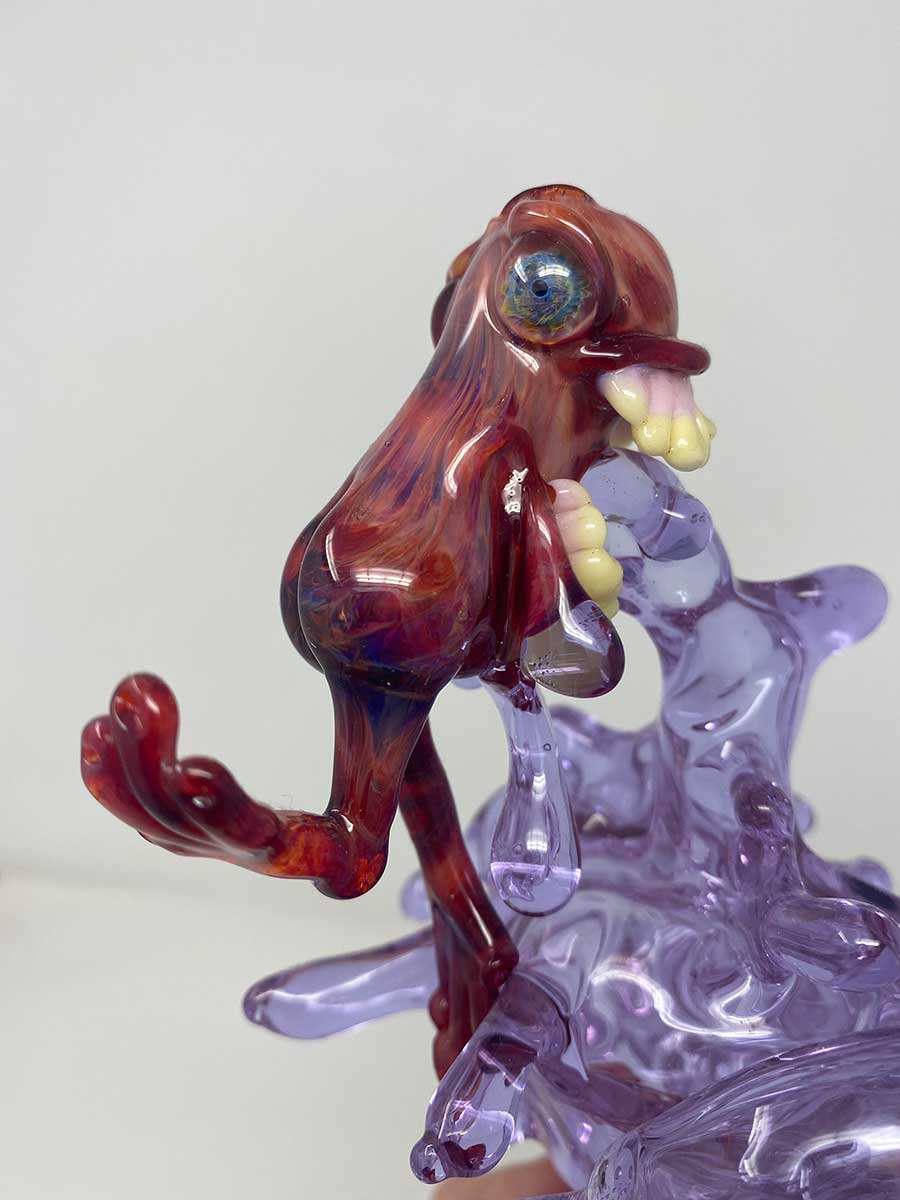 Jahni Glass | Chomper Recycler Red/Purple