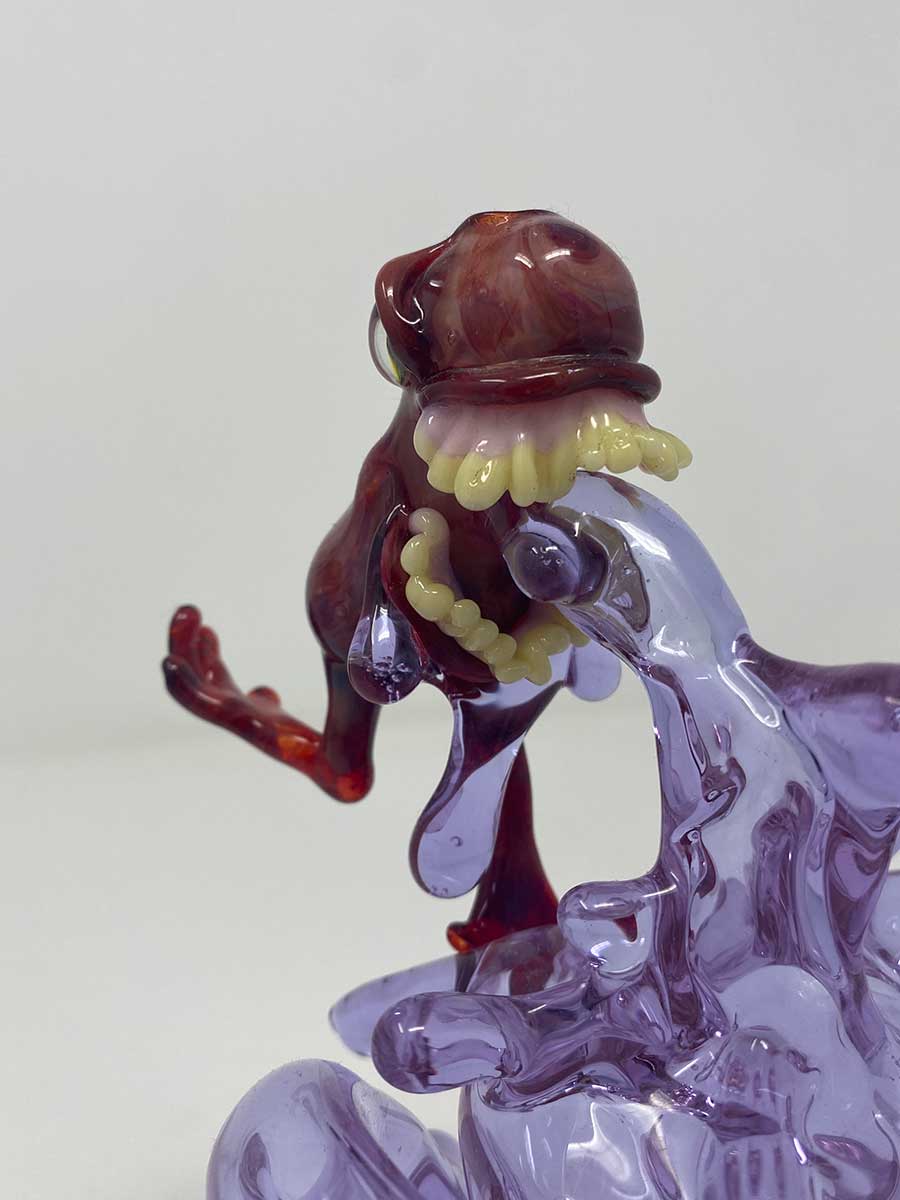 Jahni Glass | Chomper Recycler Red/Purple