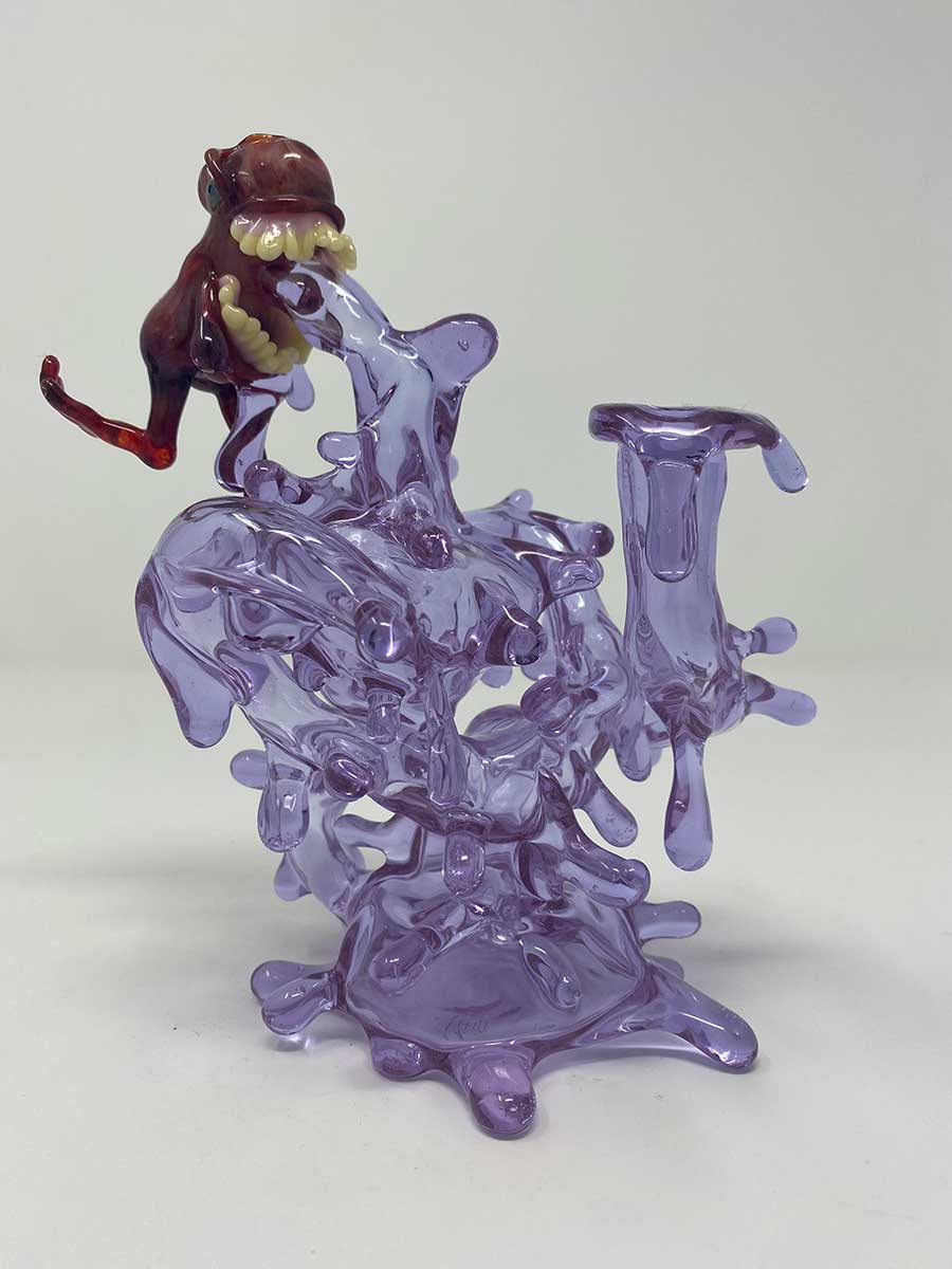 Jahni Glass | Chomper Recycler Red/Purple