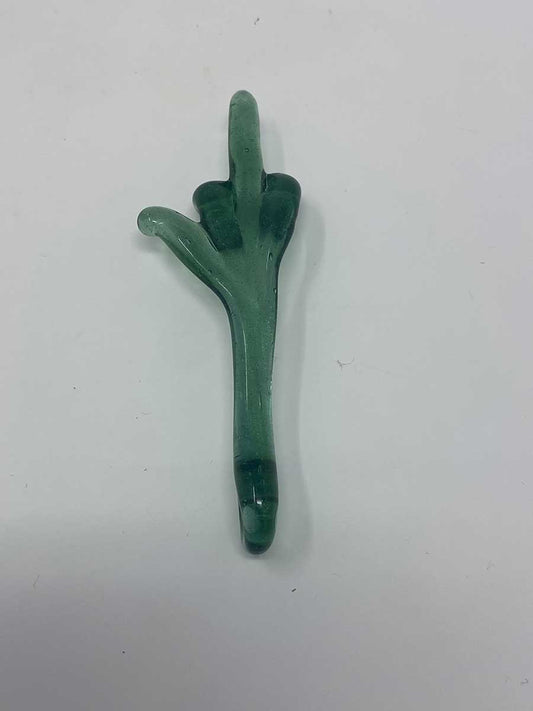 Jahni Glass | Green Middle Finger Glass Pendant