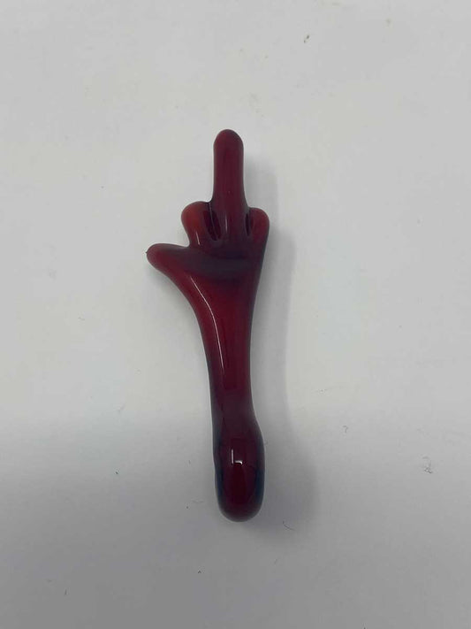 Jahni Glass | Red Middle Finger Glass Pendant