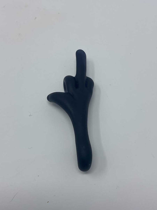 Jahni Glass | Black Middle Finger Glass Pendant