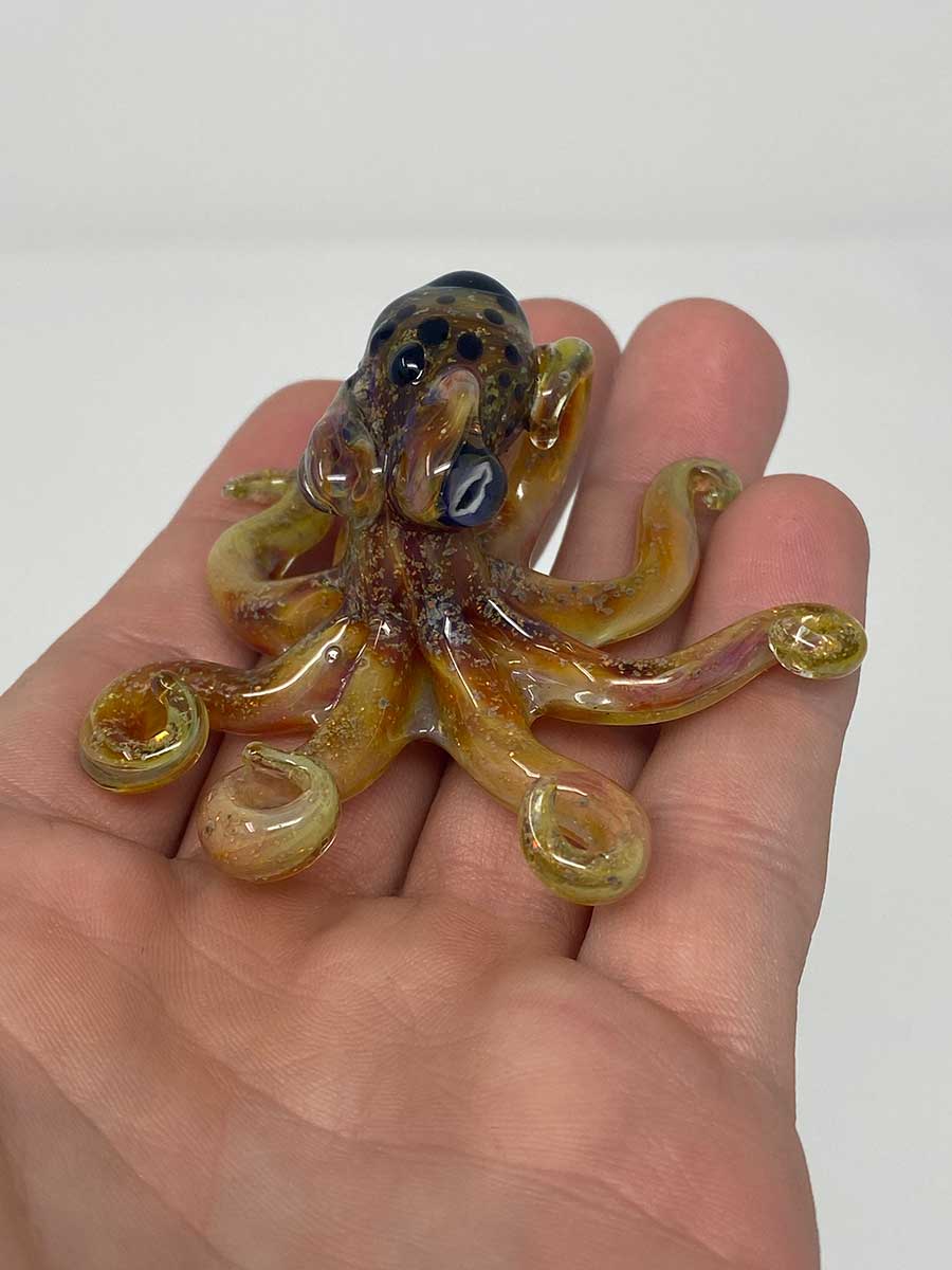 Crushed Opal Octopus Pendant