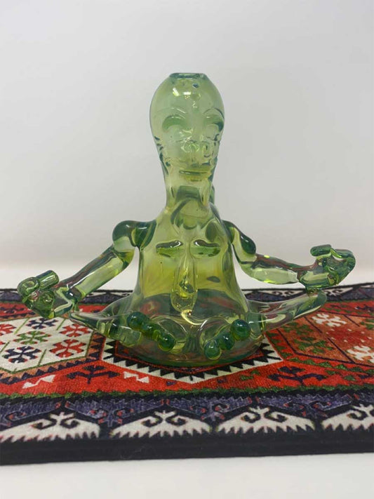 SenOih Glass | Meditating Guardian Rig (Green)