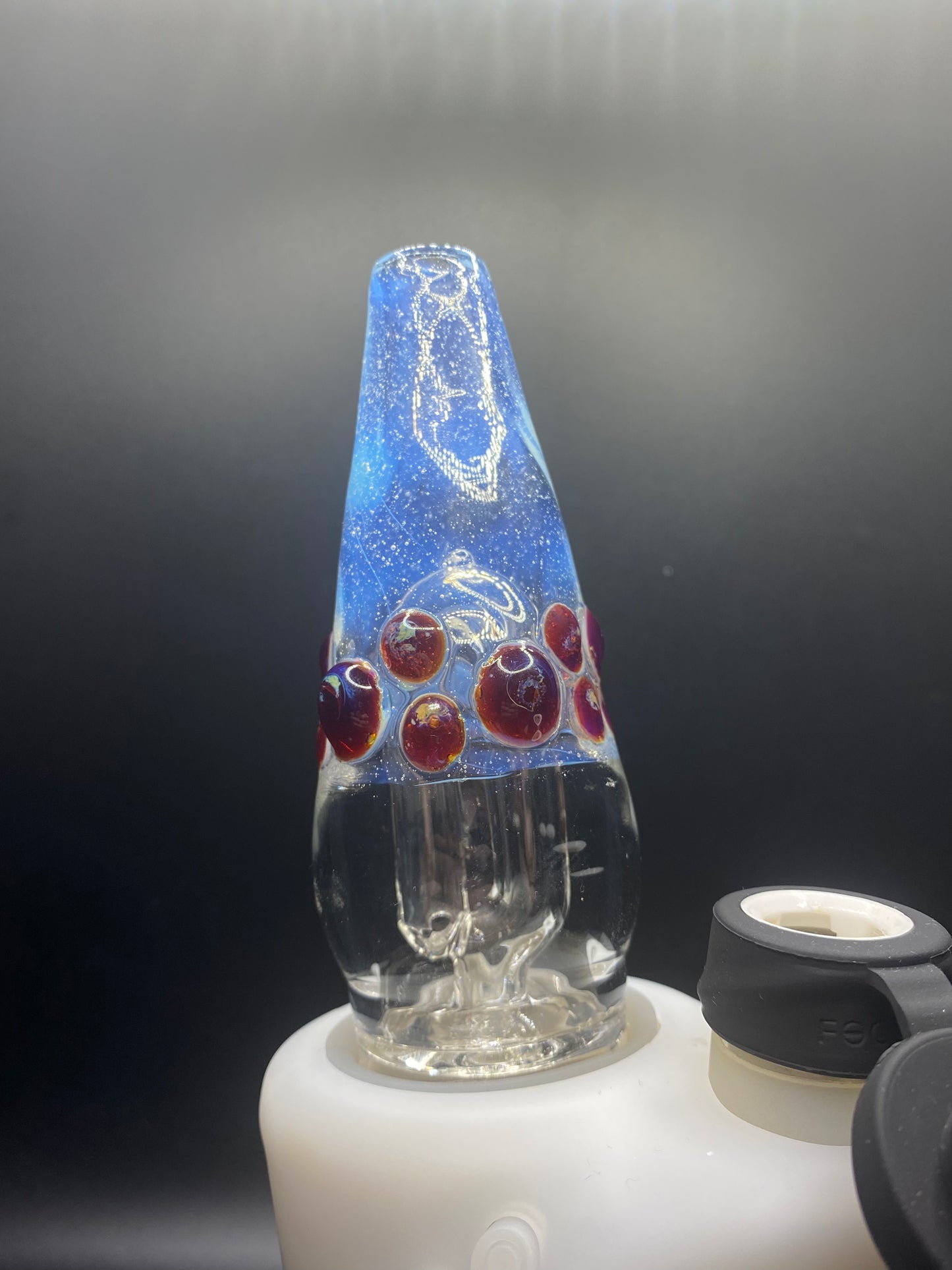 MindBlowing Glass Carta Top With Ghost and Crimson