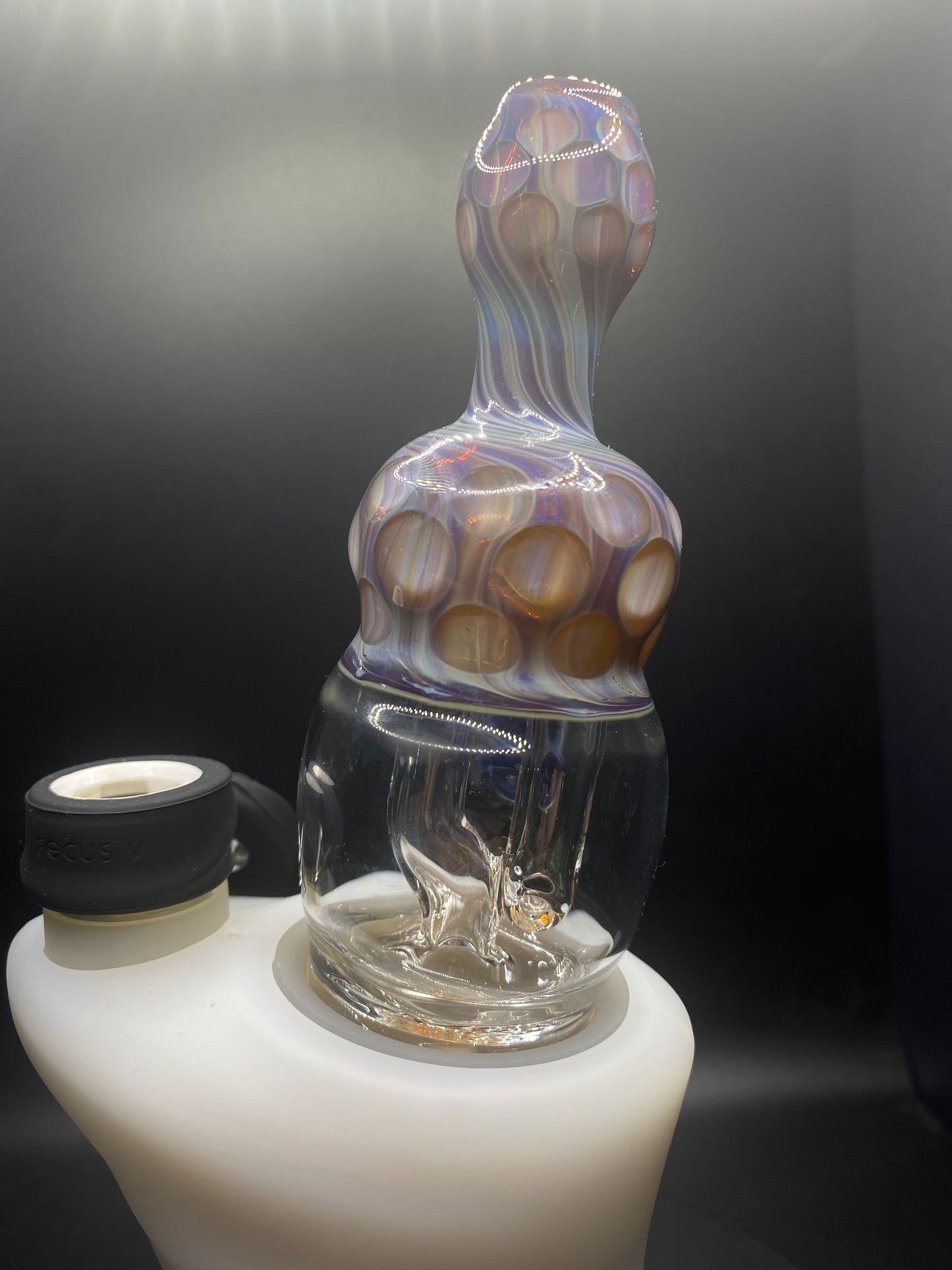 MindBlowing Glass Honey Comb Carta Top With Opal