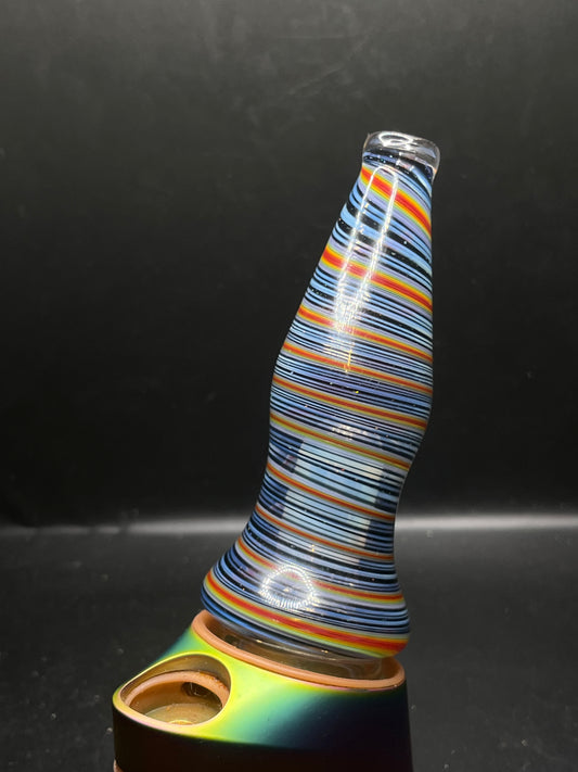 FullSpectrum Glass Blue Swirl With Moonstone Lamp Puffco top