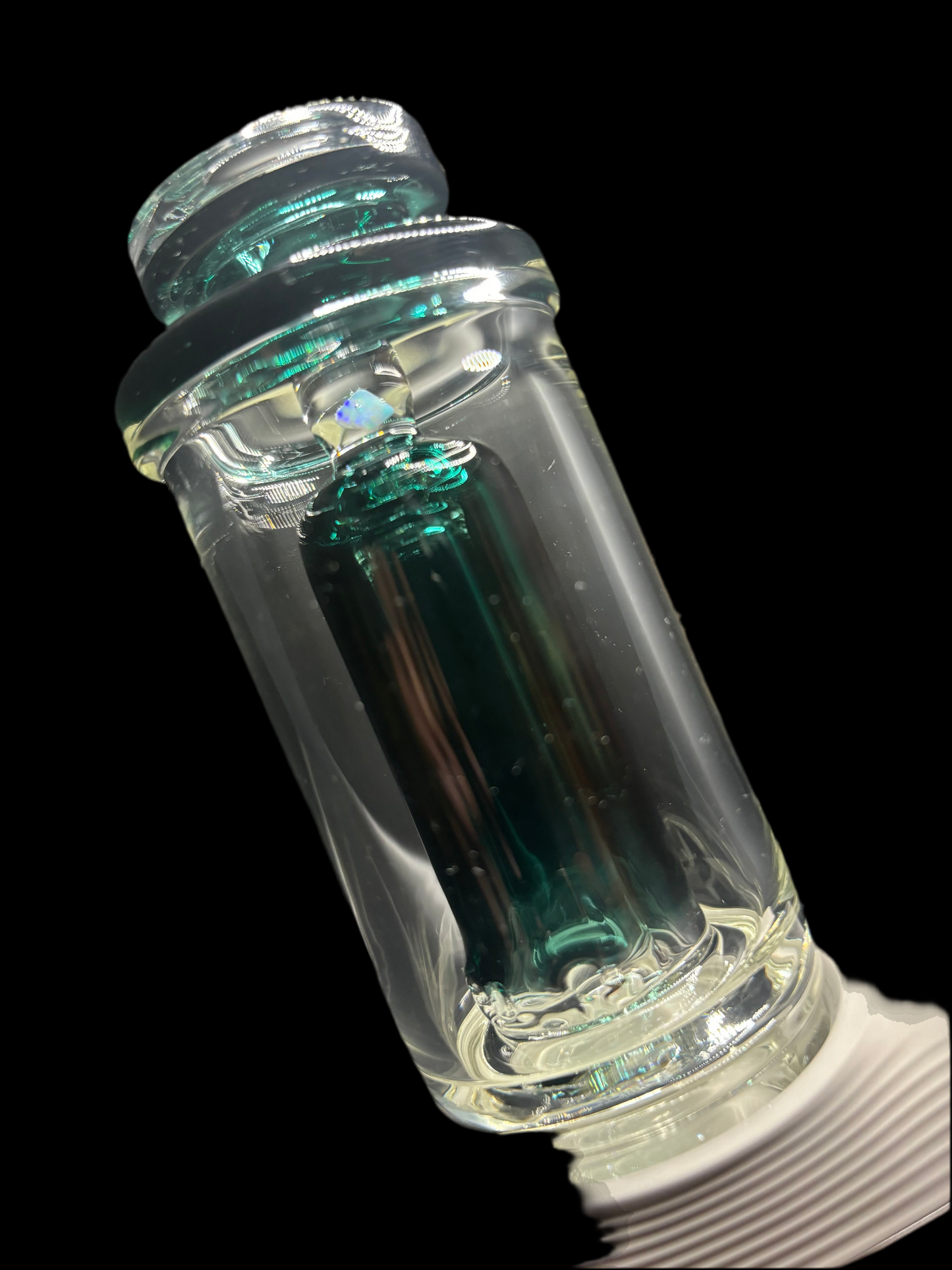 Transparent Teal Chugger for Puffco