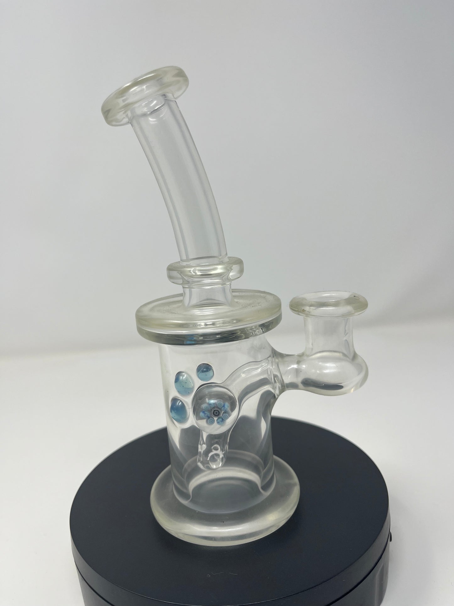 Enlightened angles Clear Chugger With Blue Accent