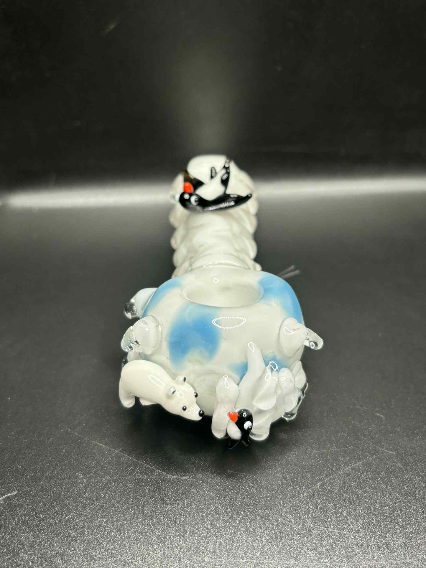 Empire Glassworks Icy Penguins Mini Spoon