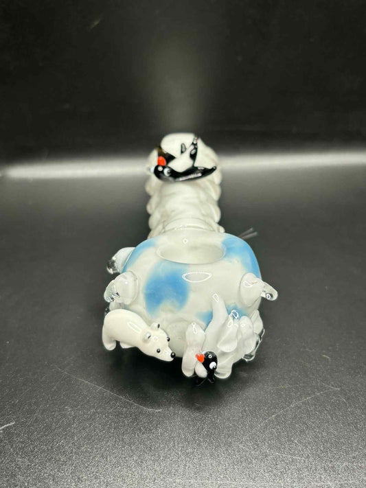 Empire Glassworks Icy Penguins Mini Spoon