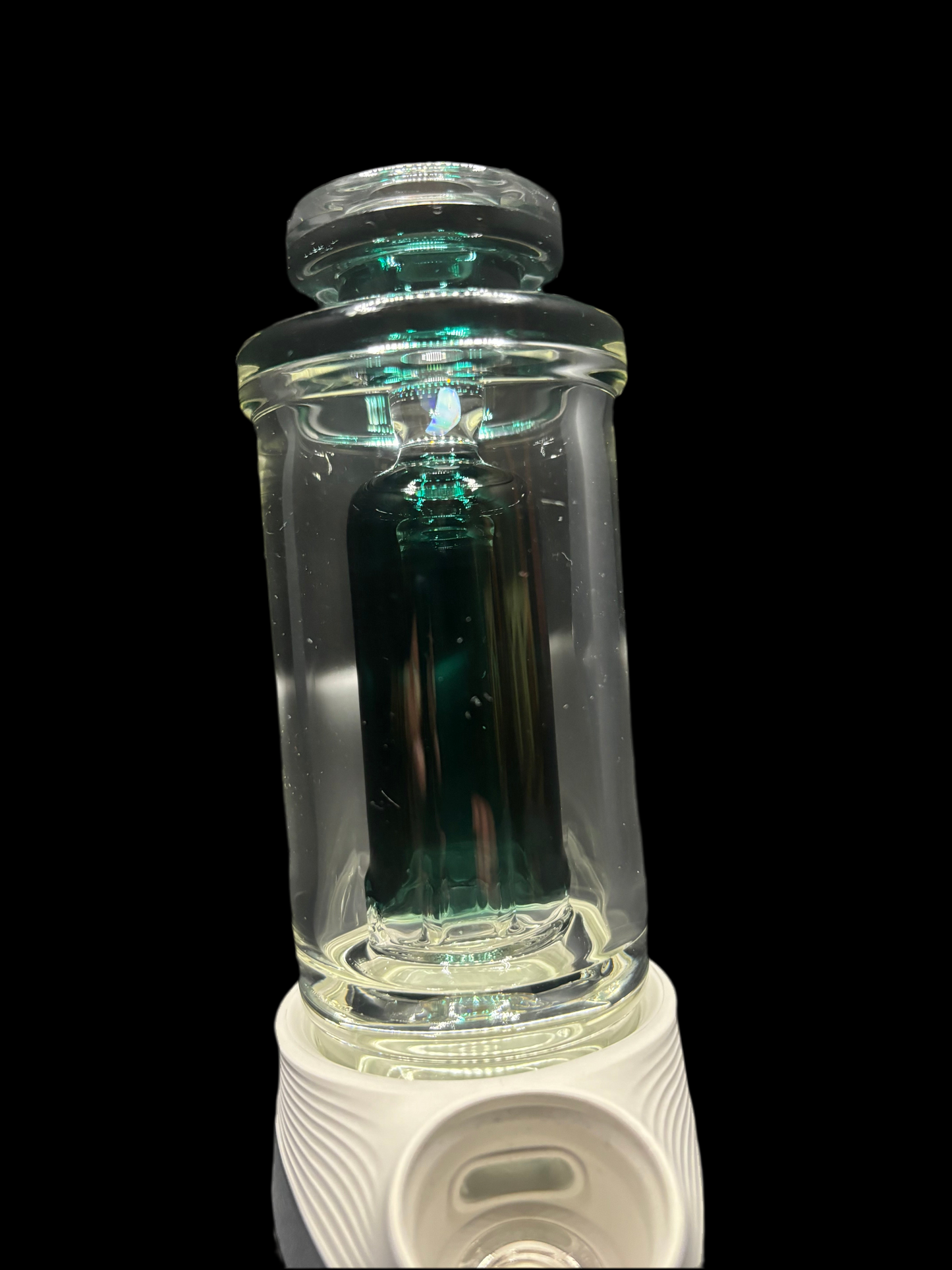 Transparent Teal Chugger for Puffco