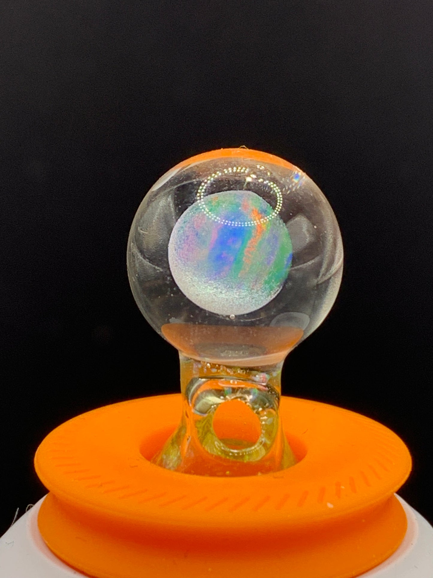 Crushed Opal With Citrine Large Opal Sphere Ball Cap