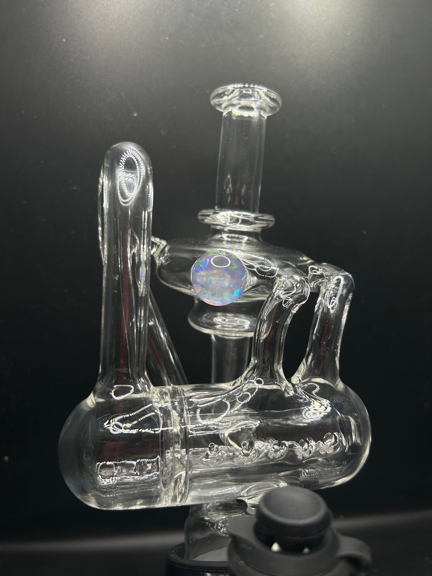 Callyourfam glass clear vaccine pump with huge opal!!!