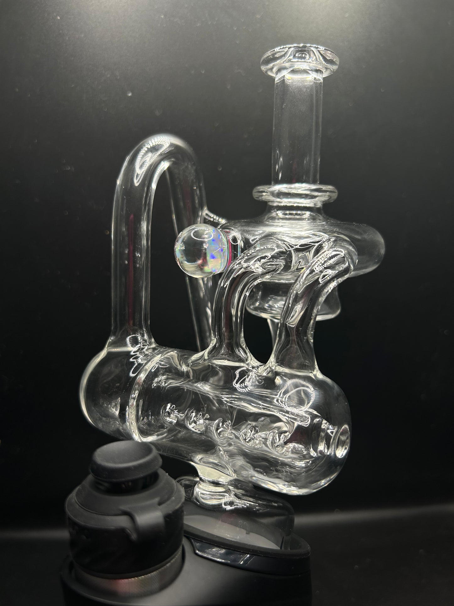 Callyourfam glass clear vaccine pump with huge opal!!!