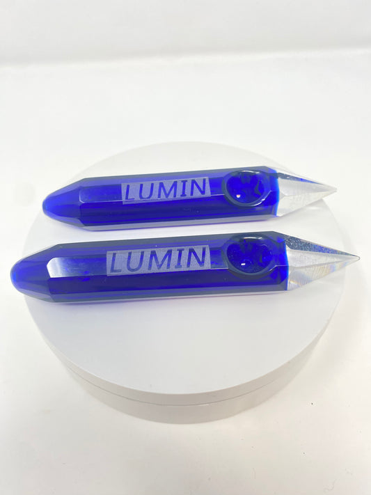 Lumin Blue Crystal Bowl