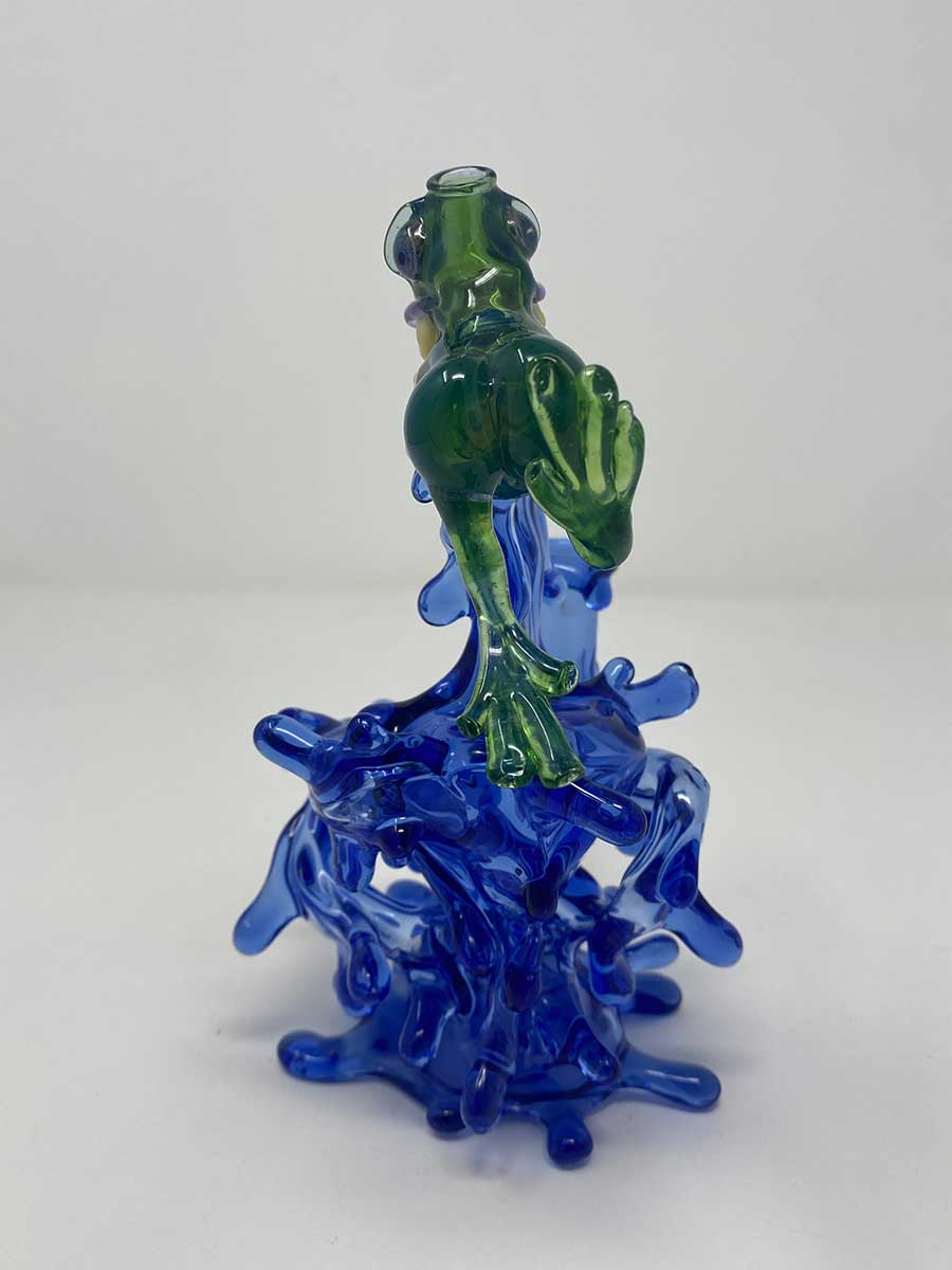 Jahni Glass | Chomper Recycler Green/Blue