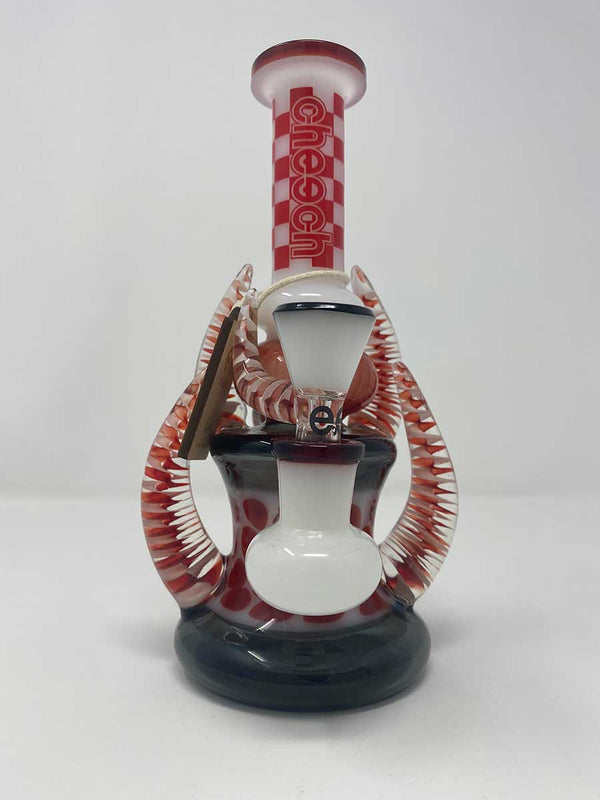 Cheech Red Horned Devil Flower/Rig – Diamond Glass LLC