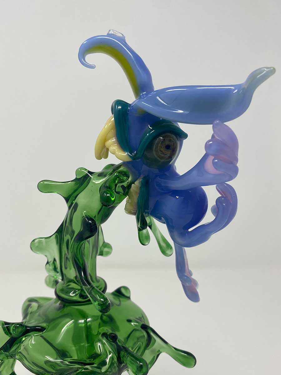 Jahni Glass | Chomper Recycler Purple/Green