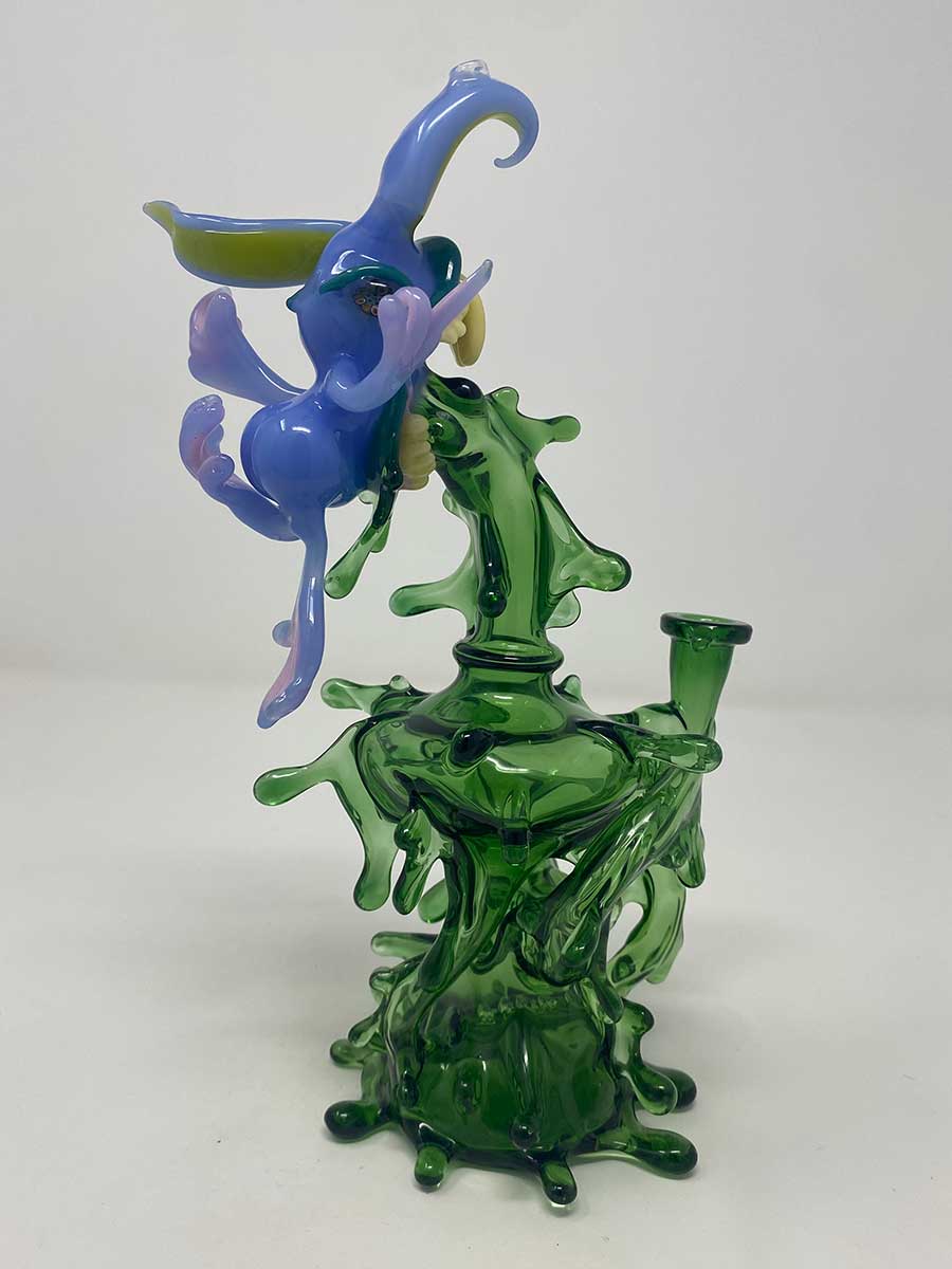 Jahni Glass | Chomper Recycler Purple/Green