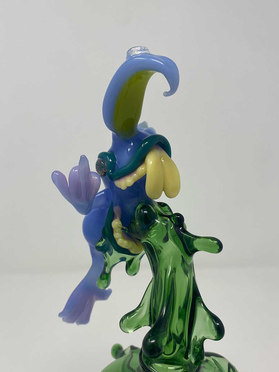 Jahni Glass | Chomper Recycler Purple/Green