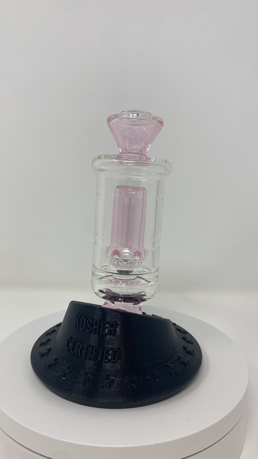 1 KosherGlass 6 hole perc Chugger (Laffy Tubes Dahlia) (Puffco)