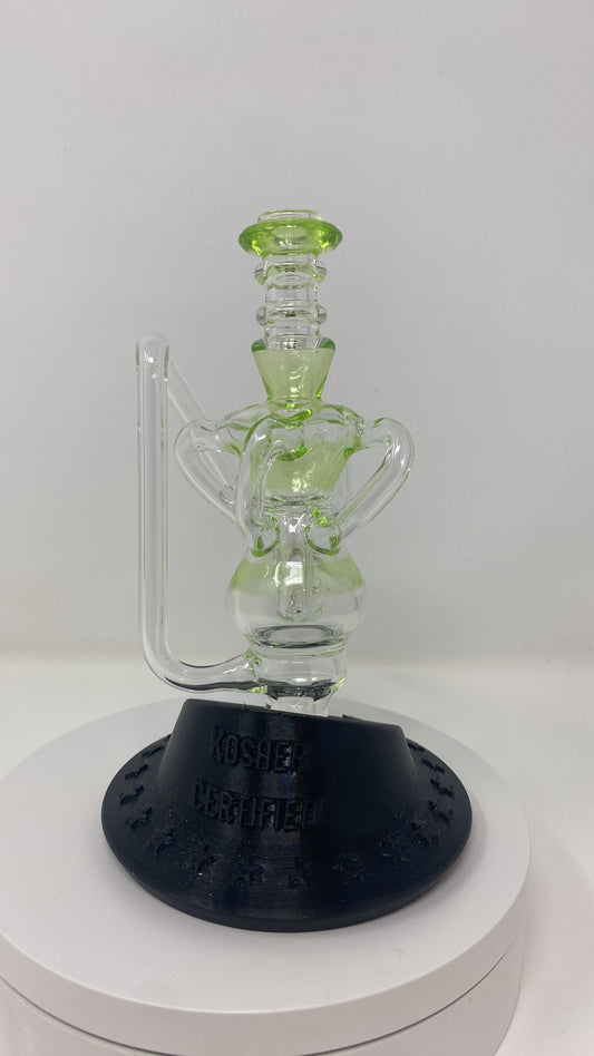 1 KosherGlass Mini Quad (Transparent Green) (Puffco)