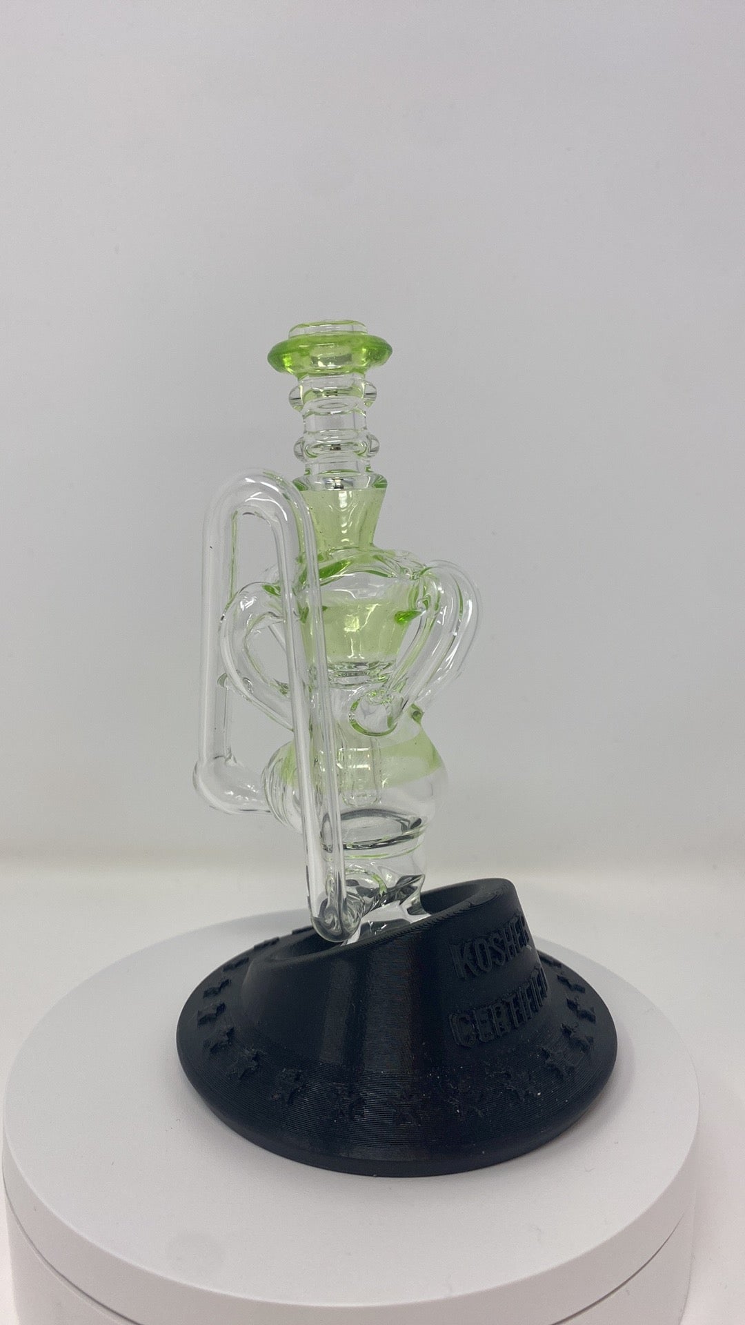 1 KosherGlass Mini Quad (Transparent Green) (Puffco)