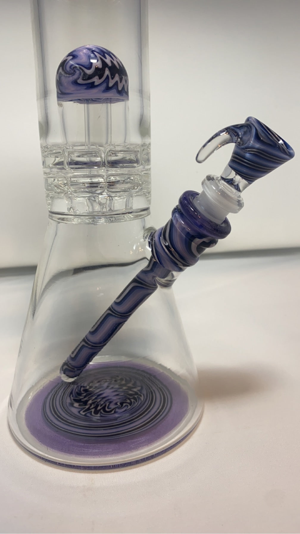 Augyglass Brick stack beaker purple essence