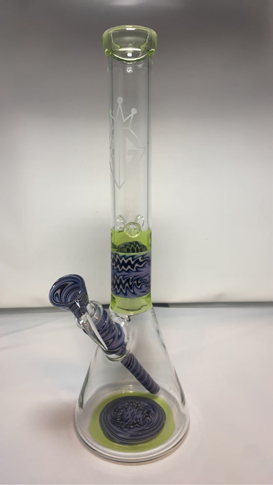 Augy glass colored beaker