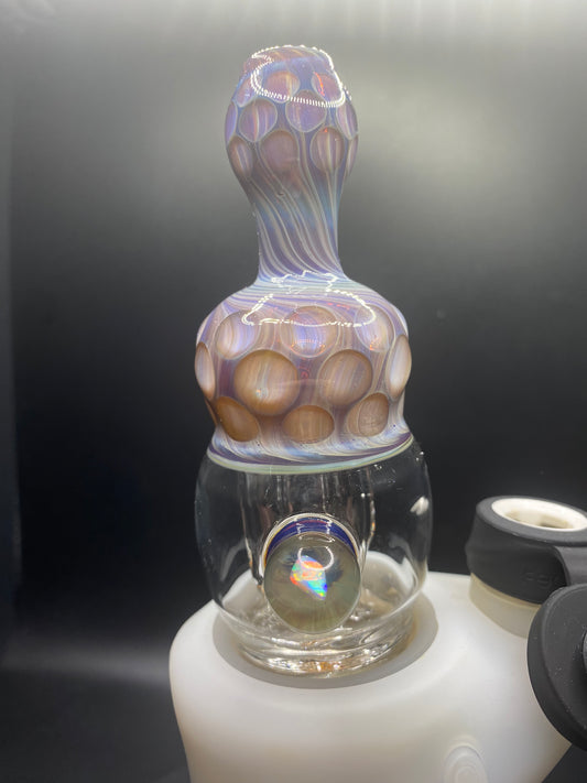 MindBlowing Glass Honey Comb Carta Top With Opal