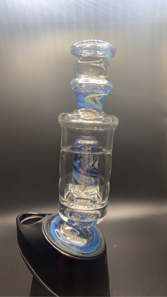 1 KosherGlass Puffco 6 hole Chugger (Blue Slyme x Pink Slyme x Phoenix